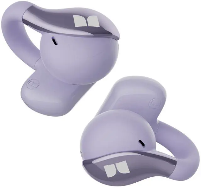 Main image of Headphones, Bluetooth 6.0 Wireless Earbuds, Stereo Sound, Lightweight Comfort Clip-On Earbuds with ENC Mic for Clear Calls, 36H Playtime, Touch Control, IPX6 Waterproof, Purple