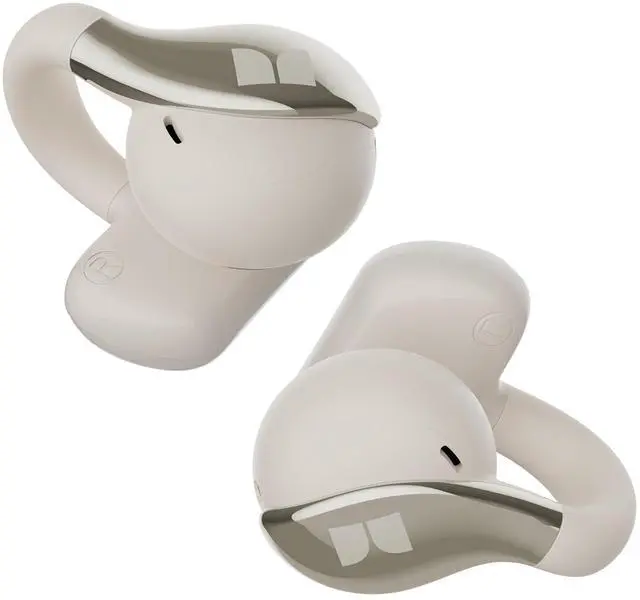 Main image of Stereo Sound, Bluetooth 6.0 Open Ear Headphones, Lightweight Comfort Clip-On Earbuds with ENC Mic for Clear Calls, 36H Playtime, Touch Control, IPX6 Waterproof, White