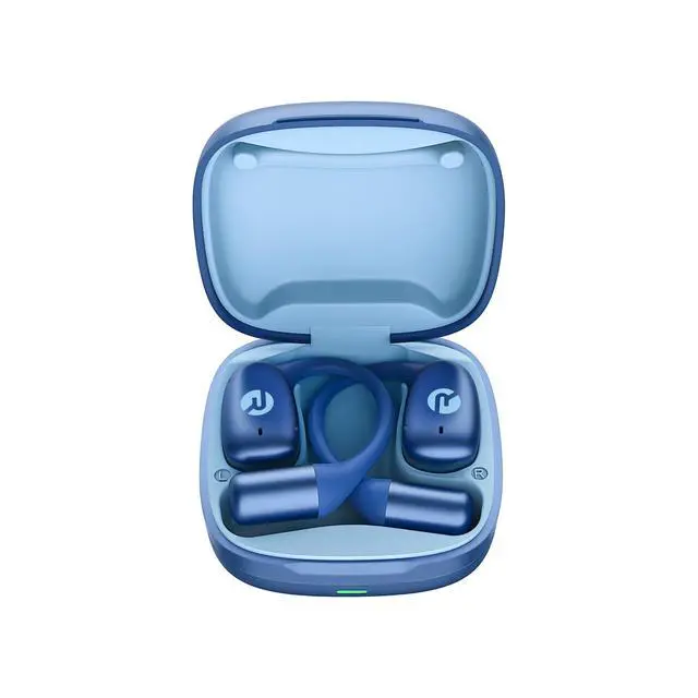 Alt view image 2 of 7 - Essential Open Ear Earbuds Open Ear Headphones, Earbuds Wireless Bluetooth, Sweat & Water-Resistant Earphones, Running Headphones with Ultra-Lightweight Design, 36 Hours Battery Life (Blue)