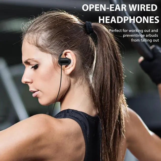 Alt view image 7 of 7 - Open Ear Headphones Wired USB C for Samsung S26 Ultra S25 S24 S23 Fe S22+ A17, Type C Earphone with Mic Over Ear Wired Earbuds with Ear Hooks for iPhone 17 Air 16 15 Pro Max Plus/iPad/Pixel 10 9 8a 7