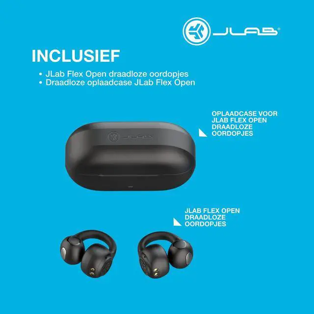 Alt view image 7 of 7 - Flex, Open Ear Earbuds, Clip On Wireless Bluetooth Earbuds, Open Ear Headphones, Black