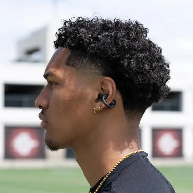 Alt view image 2 of 7 - Flex, Open Ear Earbuds, Clip On Wireless Bluetooth Earbuds, Open Ear Headphones, Black