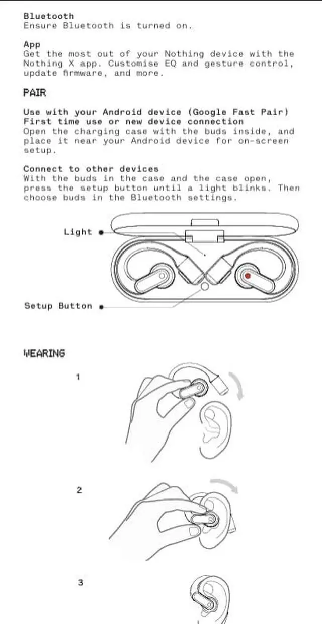 Alt view image 4 of 5 - light Open Ear Headphones with Adjustable Earhooks, Multipoint Connection Bluetooth Earbuds with Clear Voice Technology for AI Calls, IP54, Fast Charging, ChatGPT Supported