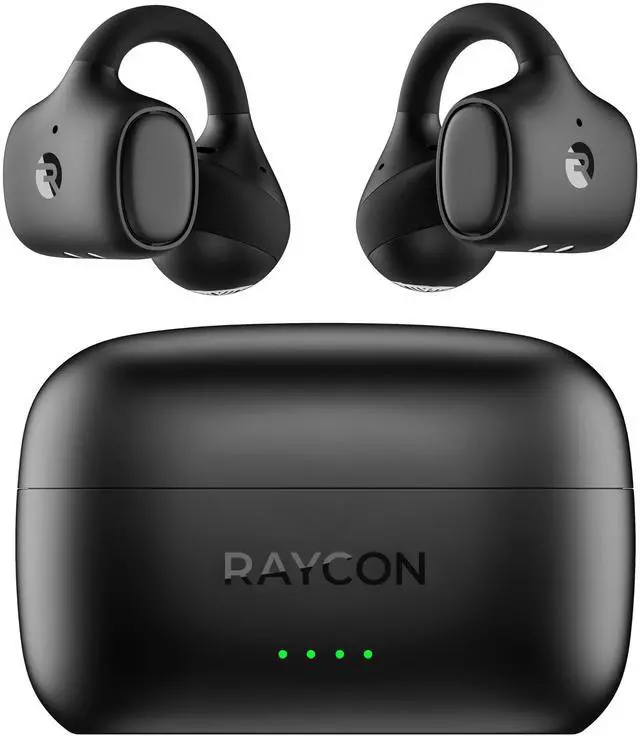 Main image of Everyday Clip On Earbuds - Open Ear Headphones, Lightweight Wireless Earbuds Bluetooth, Sweat & Water Resistant Earphones, Clip Earbuds with Buttons, 30 Hours Battery Life (Carbon Black)