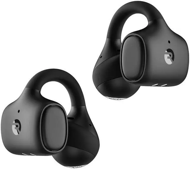 Alt view image 2 of 7 - Everyday Clip On Earbuds - Open Ear Headphones, Lightweight Wireless Earbuds Bluetooth, Sweat & Water Resistant Earphones, Clip Earbuds with Buttons, 30 Hours Battery Life (Carbon Black)