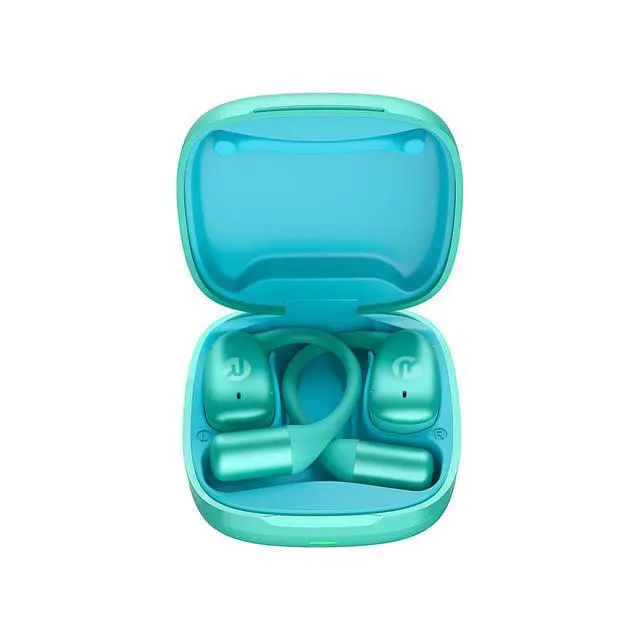 Alt view image 2 of 7 - Essential Open Ear Earbuds Open Ear Headphones, Earbuds Wireless Bluetooth, Sweat & Water-Resistant Earphones, Running Headphones with Ultra-Lightweight Design, 36 Hours Battery Life (Mint)