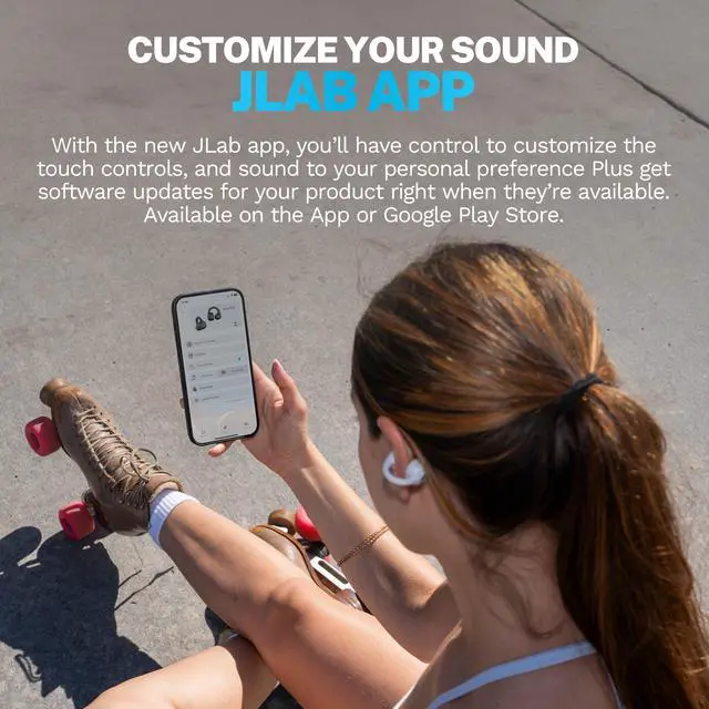 Alt view image 6 of 7 - Flex, Open Ear Earbuds, Clip On Wireless Bluetooth Earbuds, Open Ear Headphones, Cloud White