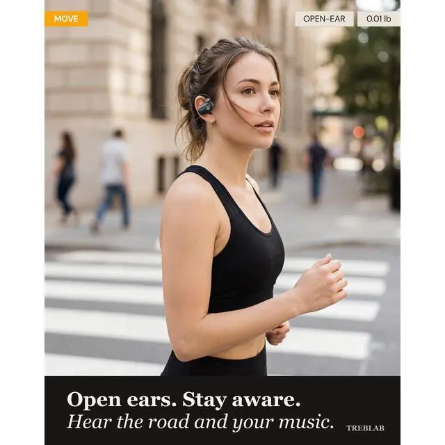 Alt view image 2 of 7 - X-Open Ear Earbuds Wireless Bluetooth, IPX5 Earhook