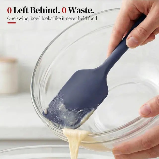 Alt view image 4 of 6 - 600ºF Heat Resistant Large Baking Silicone Spatula, Midnight Blue