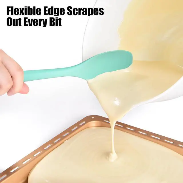 Alt view image 5 of 7 - Silicone Cooking Spoon Spatula for Nonstick Cookwares (Aqua Sky)