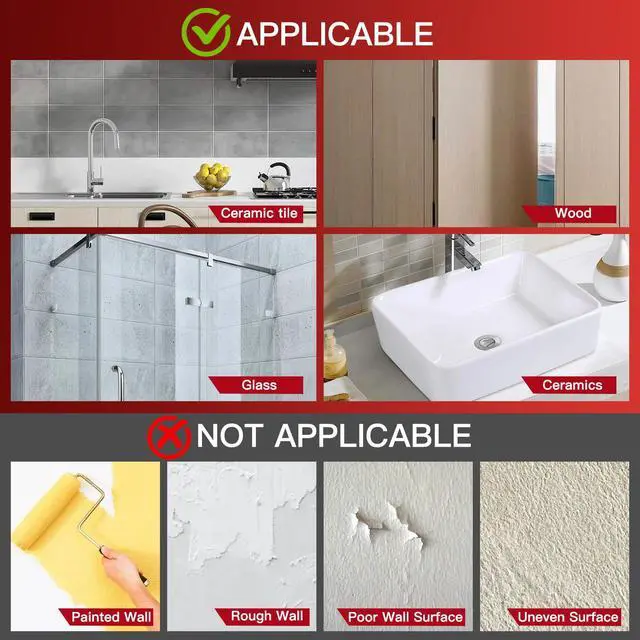 Alt view image 6 of 7 - Large Adhesive Hooks 12-Pack, Heavy Duty Wall Hooks for Bathroom, Kitchen, Outdoor, Strong Self-Adhesive Towel & Coat Hooks, Waterproof Transparent Utility Hooks for Home Improvement