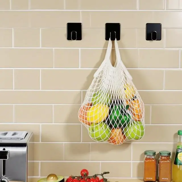 Alt view image 7 of 7 - Adhesive Hooks, Stainless Steel Wall Hooks for Camper & RV Use, Heavy-Duty No-Drill Hooks for Towels, Robes, Keys & Bags, Ideal for RV Bathroom, Kitchen & Shower (Matte Black)