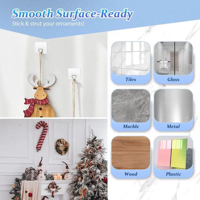 Alt view image 7 of 7 - Wall Plate Hangers for Display - 20 Pack Invisible Adhesive Picture Hanger Holders for Wall - Ideal for Hanging Large Decorative Plates, Paintings, Artwork - 2.8 inch
