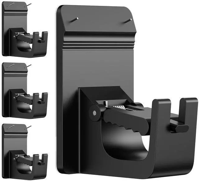 Main image of Universal Heavy Duty Curtain Rod Brackets, No Drill Curtain Rod Brackets with Adhesive & Invisible Nail, 30+LB Load Curtain Rod Holders, Damage Free Curtain Rod Hooks for Wall, Bathroom, Kitchen 4PC