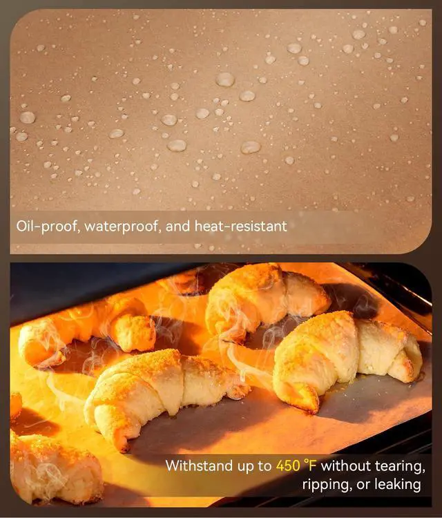 Alt view image 5 of 7 - 200 Pcs Parchment Paper Sheets, 9x13 In Non-Stick Precut Baking Parchment for Baking, Grilling, Air Fryer, Steaming, and More (Unbleached) - Quarter Sheet Size, Perfect for Bread, Cakes, Cookies