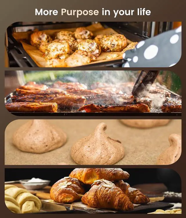 Alt view image 6 of 7 - 200 Pcs Parchment Paper Sheets, 9x13 In Non-Stick Precut Baking Parchment for Baking, Grilling, Air Fryer, Steaming, and More (Unbleached) - Quarter Sheet Size, Perfect for Bread, Cakes, Cookies