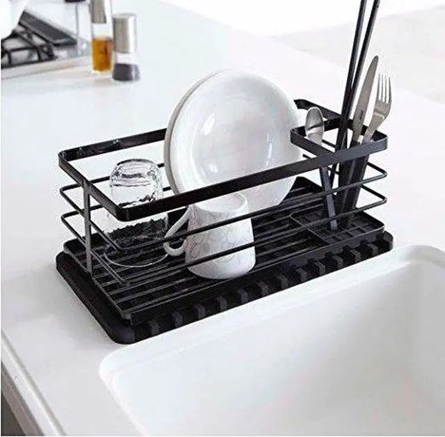 Alt view image 4 of 7 - Self-Draining 2 in 1 Silicone Drying Mat and Trivet by Modern Joe's. Premium Space Saving Dish and Glassware Silicone Mat. Made from Food-grade, Dish Washer Safe and Heat Resistant (Gray)
