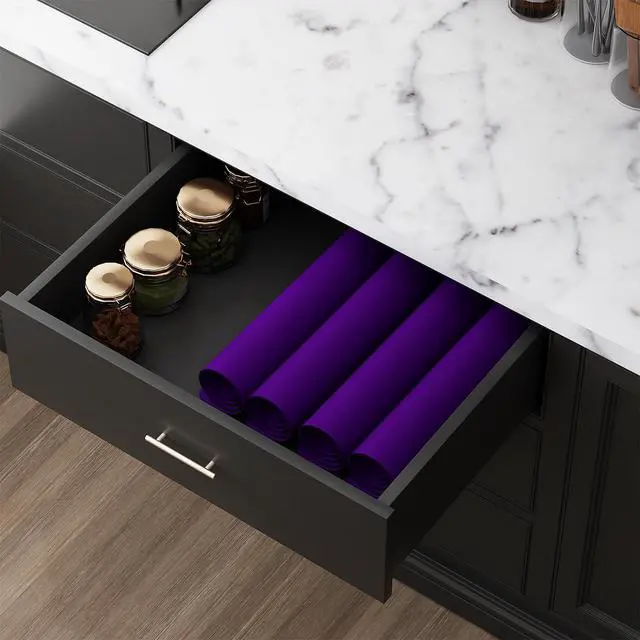 Alt view image 5 of 7 - Pack Silicone Counter Mats 24x16, Purple