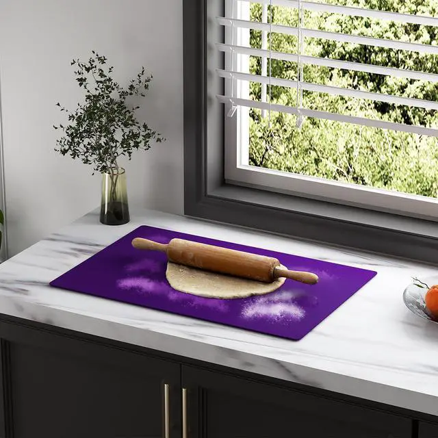 Alt view image 6 of 7 - Pack Silicone Counter Mats 24x16, Purple