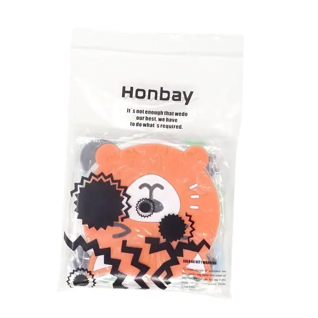 Alt view image 7 of 7 - Cute Colorful Animal Silicone Rubber Coasters Cup Mats