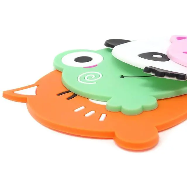 Alt view image 3 of 7 - Cute Colorful Animal Silicone Rubber Coasters Cup Mats