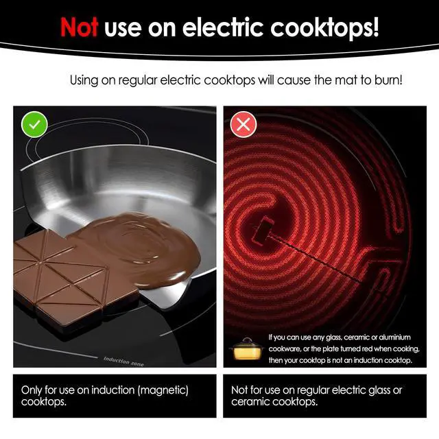 Alt view image 4 of 7 - Translucent Induction Cooktop Protector Mat, 21.2 x 35.4 in | Heat Resistant to 450, for Magnetic Cooktops, Scratch and Stain Protection, Reusable Kitchen Mat, Non Slip, Dishwasher Safe