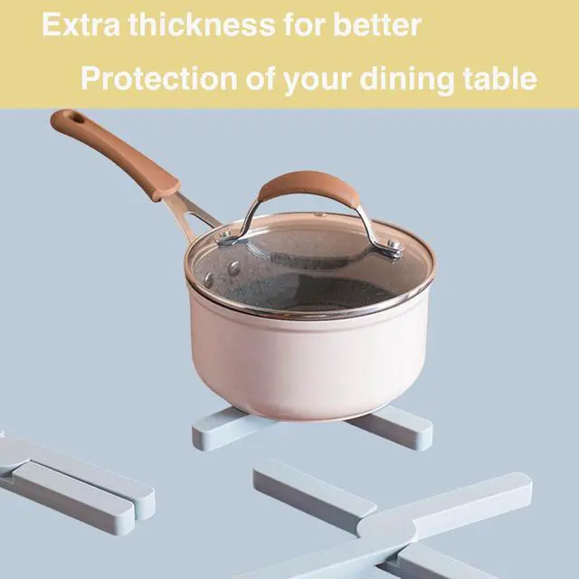 Alt view image 4 of 7 - 7 Pcs Silicone Foldable Trivets for Hot Pots and Pans,Heat Resistant Non Slip Water Resistant Silicone Pot Holders