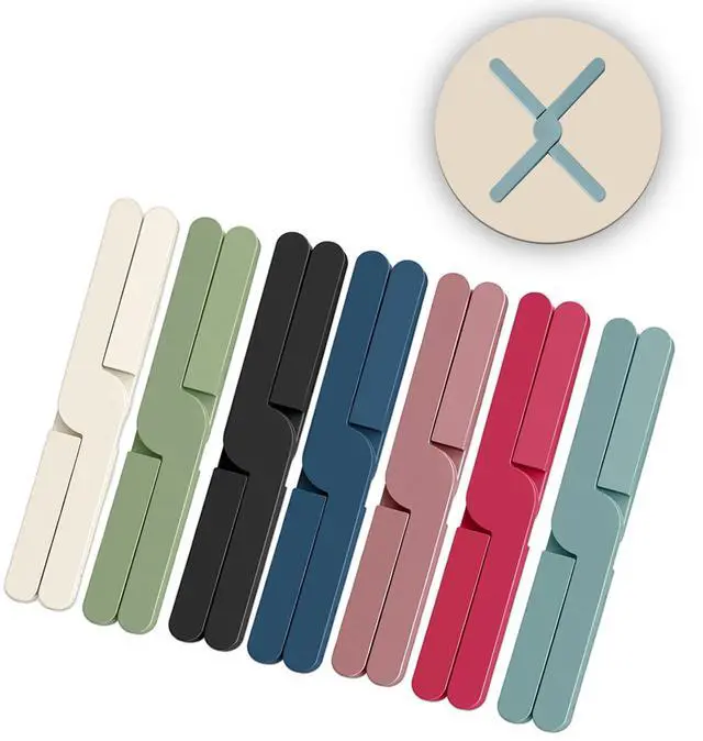 Main image of 7 Pcs Silicone Foldable Trivets for Hot Pots and Pans,Heat Resistant Non Slip Water Resistant Silicone Pot Holders