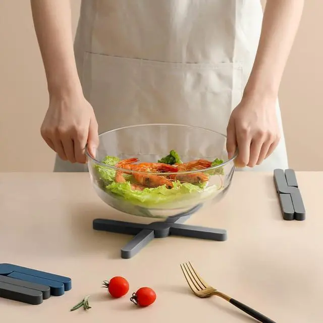 Alt view image 7 of 7 - 7 Pcs Silicone Foldable Trivets for Hot Pots and Pans,Heat Resistant Non Slip Water Resistant Silicone Pot Holders