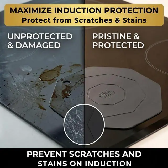 Alt view image 2 of 7 - 2pack Silicone Induction Cooktop Protector Mat 9.25inches,Black