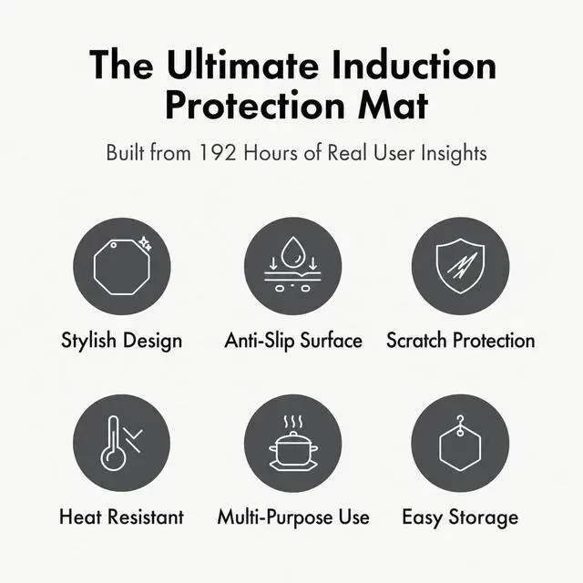 Alt view image 3 of 7 - 2pack Silicone Induction Cooktop Protector Mat 9.25inches,Black