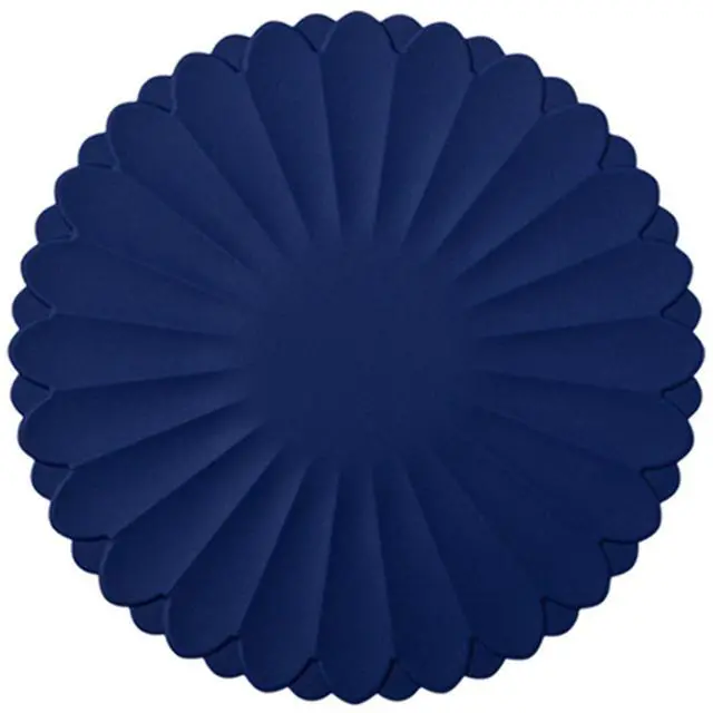 Main image of Heat-Resistant Silicone Trivet Mats, Non-Slip Hot Plate Holder for Kitchen Countertops & Dining Table, Reusable Pot Holder Pad with Secure Grip, Dishwasher Safe (Blue, Diameter: 30cm/11.81")