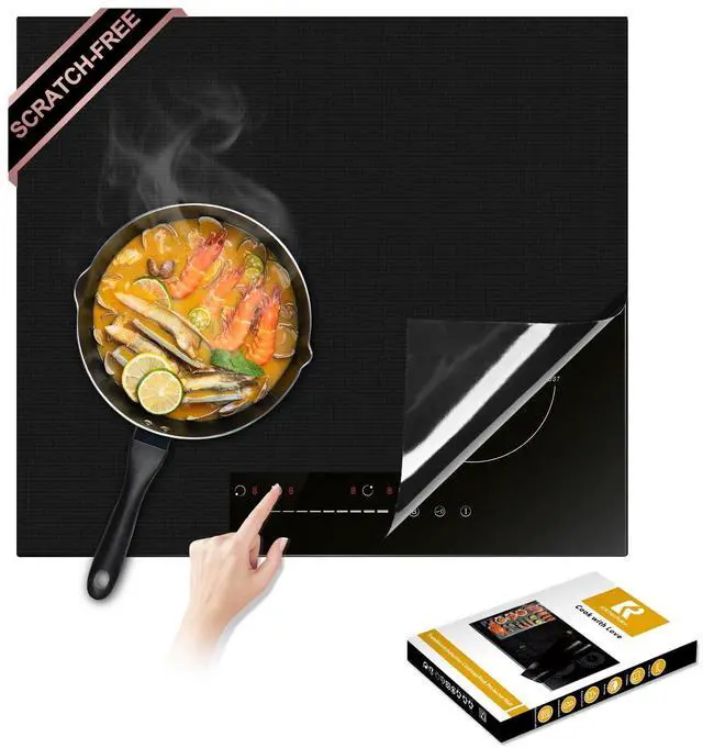Main image of Silicone Induction Cooktop Protector Cover Stove Mat 21.2" x 35.4" (Magnetic) | 300°C (572°F) Heat-Resistant | Power Boost Compatible | Prevents Pot Sliding & Scratches