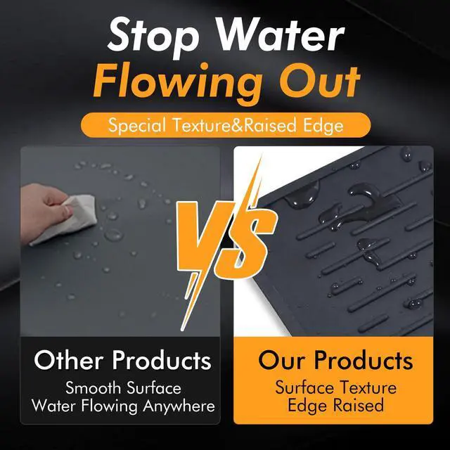 Alt view image 4 of 7 - Stove Top Covers for Electric Stove (28x20), Silicone Stove Mat for Glass Top Stove, XL Stove Cover for Induction Cooktop, Induction Cooktop Protector, Dishwasher-Safe Drying Mat for Kitchen Counter