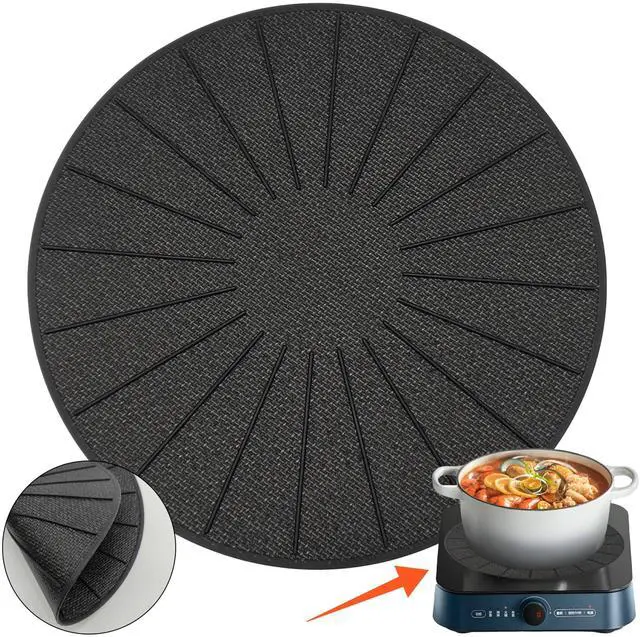 Main image of Induction Cooktop Protector - Induction Cooktop Silicone Stove Top Mat - Anti-Slip Mats to Keep Pots Stable and Protect Surfaces from Scratches (Small - 7.8 Inches)
