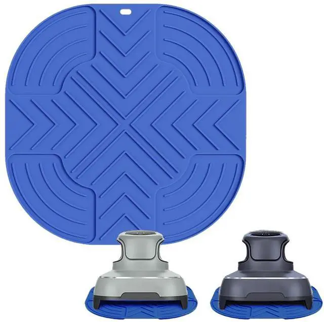 Main image of Air Fryer Trivets Suitable for Ninja Crispi- Silicone Hot Pads Potholders for Ninja Crispi Airfryer Accessories- Heat-Resistant Portable Non-Slip Kitchen Cooking Holder-Dark Blue