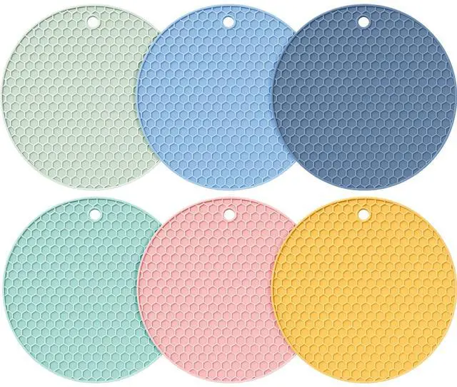 Main image of Silicone Trivets Mat, Hot Pad Mat, Pot Holder, Silicone Hot Pad for Kitchen Counter (Morandi Color)