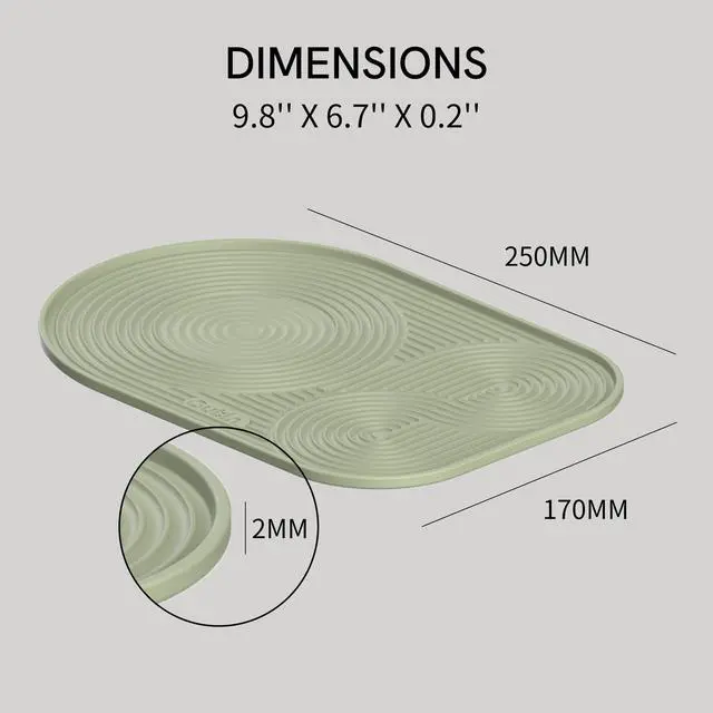 Alt view image 2 of 6 - Silicone Coffee Mat, Foldable & Waterproof