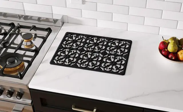 Alt view image 2 of 7 - Extra Large, Thick, Silicone Trivet for Hot Dishes, Pots, and Pans, Heat Resistant Mat for Countertop, Hot Pad for Kitchen, Easy to Clean, 16 x 12 x 3/8 Inches, Black