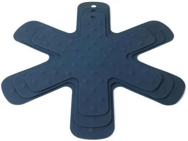 Main image of Prime Trivet Set, 3-Piece Silicone Trivets, Pan Protectors, High-Heat Resistant Non-Slip Cookware Protectors for Countertop Protection and Cookware Stacking, Navy