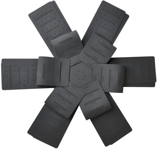 Main image of Pot & Pan Protectors - Silicone Pan Protectors for Stacking 3 Piece Black