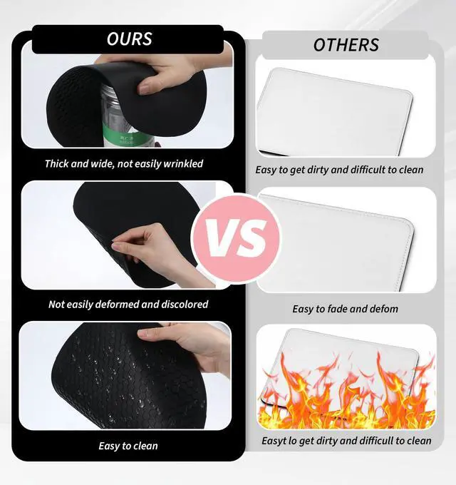 Alt view image 5 of 7 - 2 Pcs Microwave Mat, 10 Inch Honeycomb Textured Circular Silicone Pad, Reusable Washable Insulation Coaster, for Kitchen Countertop, Dining Table, and Home Daily Heat Insulation Use