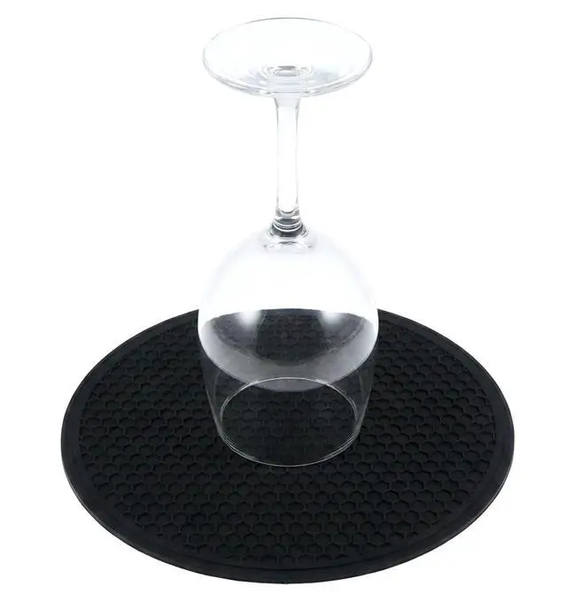 Alt view image 7 of 7 - 2 Pcs Microwave Mat, 10 Inch Honeycomb Textured Circular Silicone Pad, Reusable Washable Insulation Coaster, for Kitchen Countertop, Dining Table, and Home Daily Heat Insulation Use