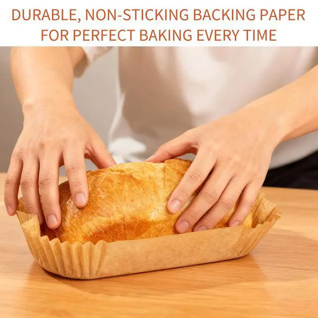 Alt view image 6 of 7 - Loaf Pan Parchment Liners, 9" x 5" Non-Stick Bread Pan Liners, Disposable Loaf Pans Paper for Baking Bread, Cookies, Toasts and Cakes