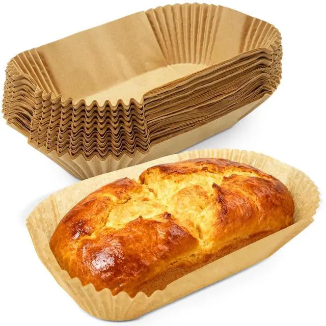 Main image of Loaf Pan Parchment Liners, 9" x 5" Non-Stick Bread Pan Liners, Disposable Loaf Pans Paper for Baking Bread, Cookies, Toasts and Cakes