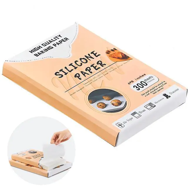Main image of Parchment Paper Sheets 300Pcs,6x8In Baking Paper,Baking Supplies Sheets Non Stick,Non-Toxic Baking Parchment for Air Fryer, oven liner,Grilling, Steaming Cooking Bread Cake and Wrapping Food