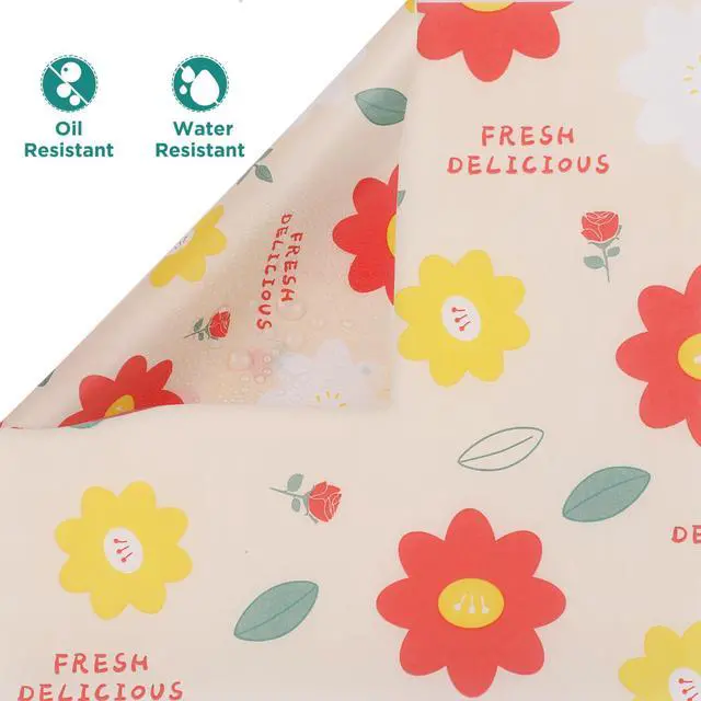 Alt view image 4 of 6 - Waxed Deli Paper Sheets for Food 11 * 15 Inch, 100 Pcs Food Basket Liners for French Fries, 2026 Burgers, Dry Sandwich Wrap Paper Sheets Floral