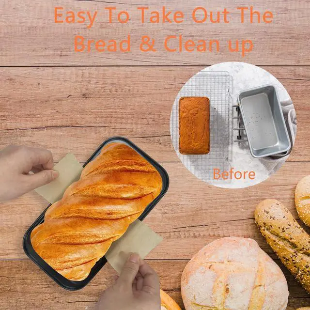 Alt view image 4 of 7 - 100 Pcs 8x4 in Loaf Pan Liners for Baking Bread Pan Parchment Paper