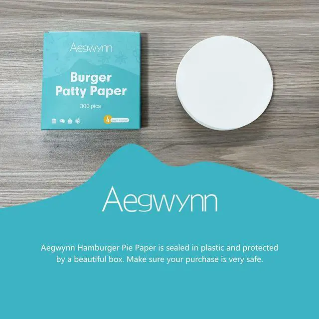 Alt view image 6 of 7 - Hamburger Patty Paper Round 4 Inch 300 Pcs, Parchment Burger Papers Non Stick Easy to Remove Separate Frozen Pressed Patties 4 Inch