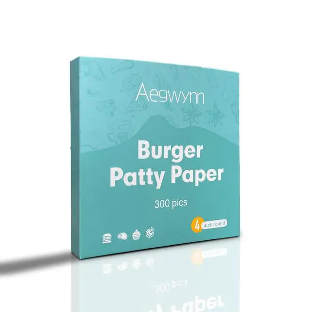 Alt view image 5 of 7 - Hamburger Patty Paper Round 4 Inch 300 Pcs, Parchment Burger Papers Non Stick Easy to Remove Separate Frozen Pressed Patties 4 Inch